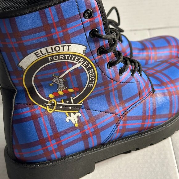 LADIES NEW SIZE 8  SCOTTISH ELLIOT TARTAN BOOTS - Picture 6 of 16